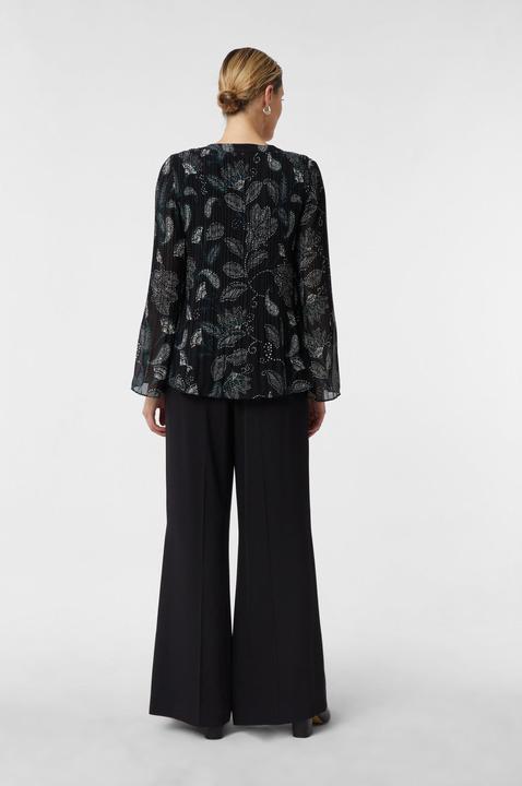 Immagine prodotto Comma Bluse Bluse mit ausgestelltem Saum und Allover-Muster (36)