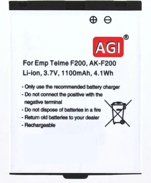 Produktbild AGI 18735 - Akku - Emporia - Telme F210 - Weiss - Lithium-Ion (Li-Ion) - 1100 mAh