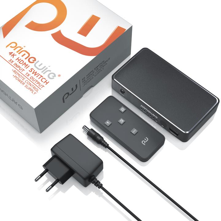Image du produit Primewire Commutateur HDMI 4K avec télécommande