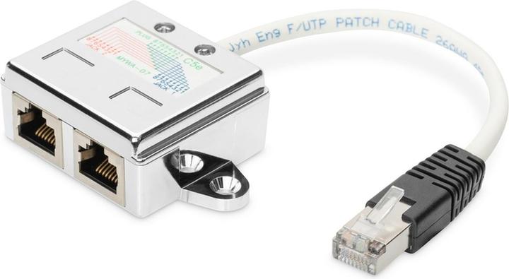Image du produit Digitus Adaptateur de câble de brassage, CAT 5e, blindé - 1:1 (RJ45, RJ45 (1x))