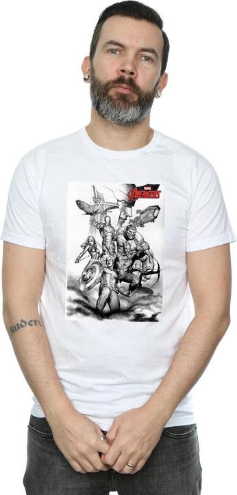 Produktbild Avengers Assemble Team Sketch TShirt (S)
