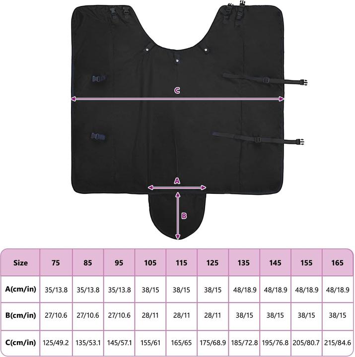 Produktbild vidaXL Pferdedecke