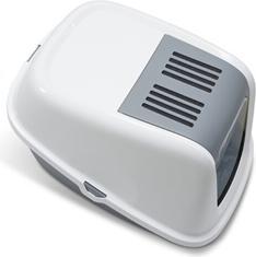 Image du produit Savic Toilette chat Nestor Giant gris/blanc (Bac à litière fermé)