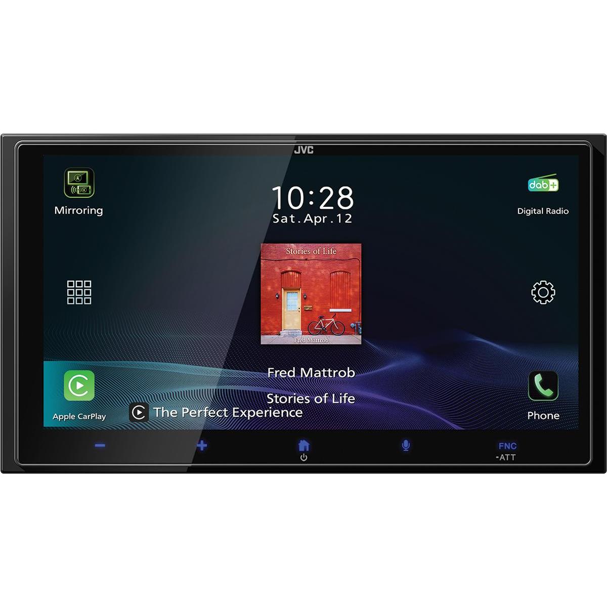 JVC, Autoradio, KW-M795DBW - 2-DIN Moniceiver Wireless CarPlay - Android Auto (Apple Carplay, Auto Android)