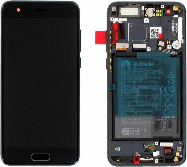 Huawei LCD + Touch + Frame + Battery for STF-L09, L19 Honor 9, Honor 9 Premium - black