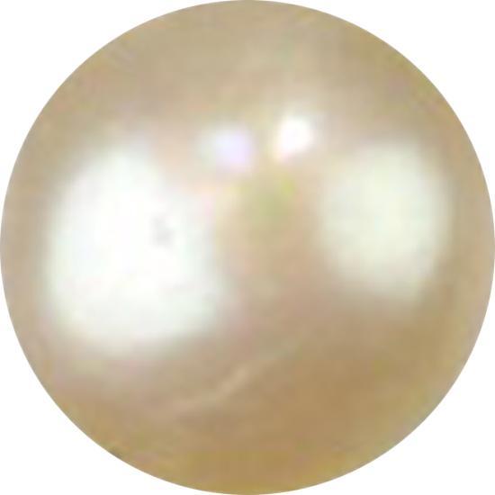 Produktbild Star Piercing Kugel Perle weiss (ohne Messing, Organisch)