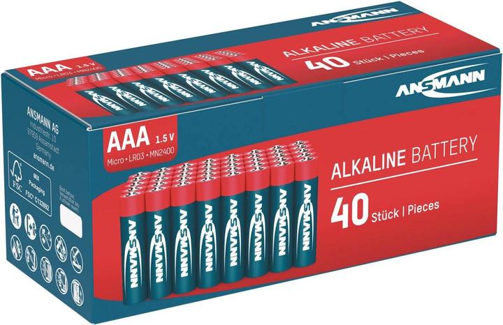 Produktbild Ansmann Batterie AAA Red 40er - - Micro - Batterie - Micro (AAA) (40 Stk., AAA)