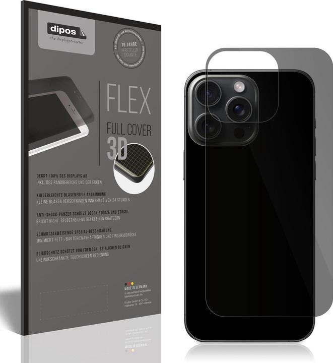 Actual product image Dipos Privacy Screen Protector Full Cover (1 Piece, Apple iPhone 15 Pro Max)