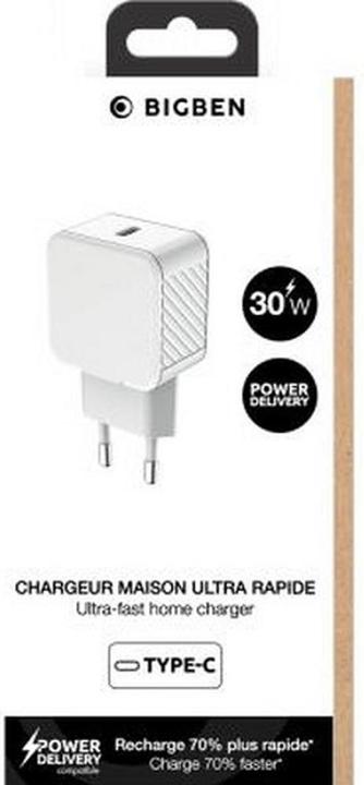 Produktbild Bigben Connected Charge 30W USB-C recycle white (30 W)