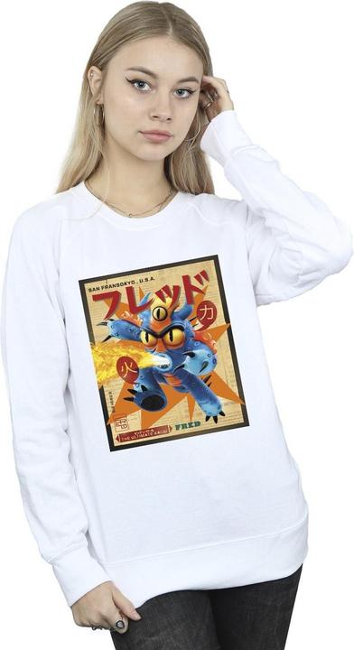 Immagine prodotto Disney Big Hero 6 Baymax Fred Newspaper Felpa Donna (S)