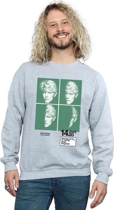 Immagine prodotto David Bowie 1983 Concert Poster Felpa Uomo (3XL)