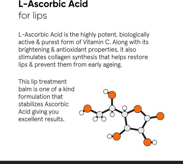 Actual product image Minimalist L-Ascorbic Acid 8% Lip Treatment Balm (Lip balm, 30 ml)