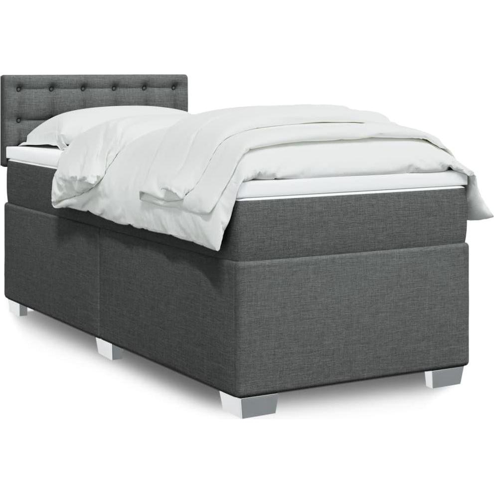 VidaXL, Bett, Bo x springbett mit Matratze 180 x 200 cm Stoff (180 x 200 cm)