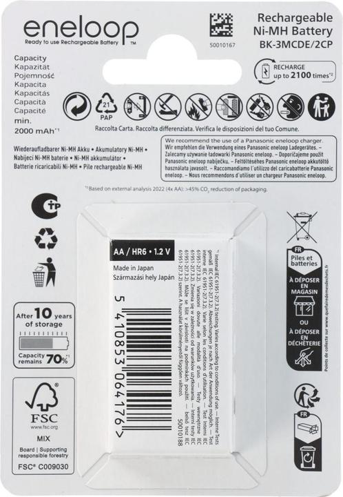 Produktbild Panasonic Adapter D, Mono, LR20 und eneloop Akku NiMH, Mignon, AA, HR06 (AA)