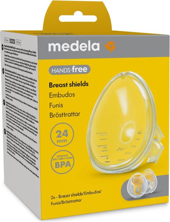 Actual product image Medela Hands-free 2 Chest Hoods 24mm
