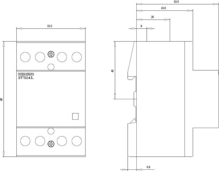 Produktbild Siemens Insta Contactor 4NC 230V