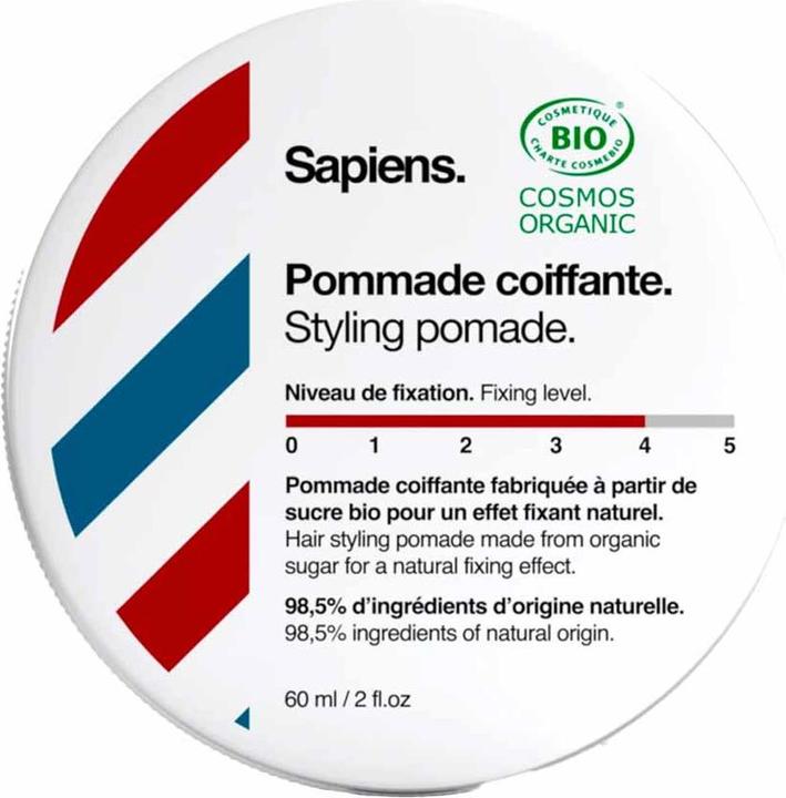 Actual product image Sapiens Pommade Coiffante - Naturelle & Bio (Hair pomade, 60 ml)