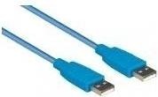Produktbild Exsys Anschlusskabel USB 3.0 Stecker A an Stecker A, 1m, blau (1 m, USB 3.2 Gen 1)