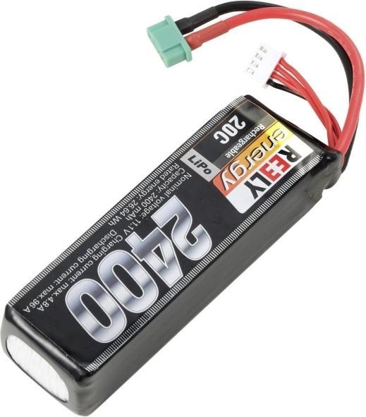 Produktbild Reely Modellbau-Akkupack (LiPo) 11.1 V 2400 mAh Zellen-Zahl: 3 20 C Softcase MPX (11.10 V, 2400 mAh)