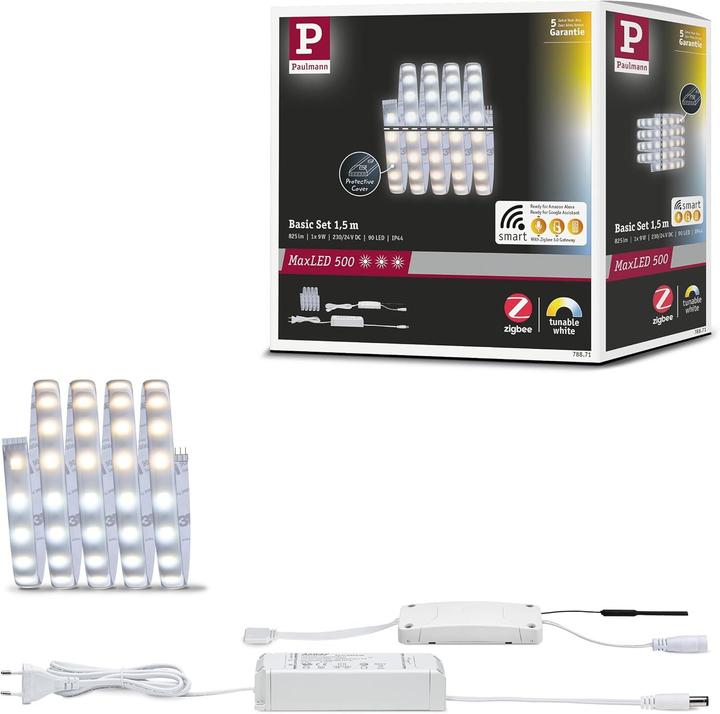 Image du produit Paulmann Kit MaxLED 500 Stripe (Blanc, 150 cm, Intérieur)