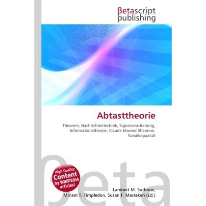 Abtasttheorie, Fachbücher von Lambert M. Surhone, Miriam T. Timpledon, Susan F. Marseken