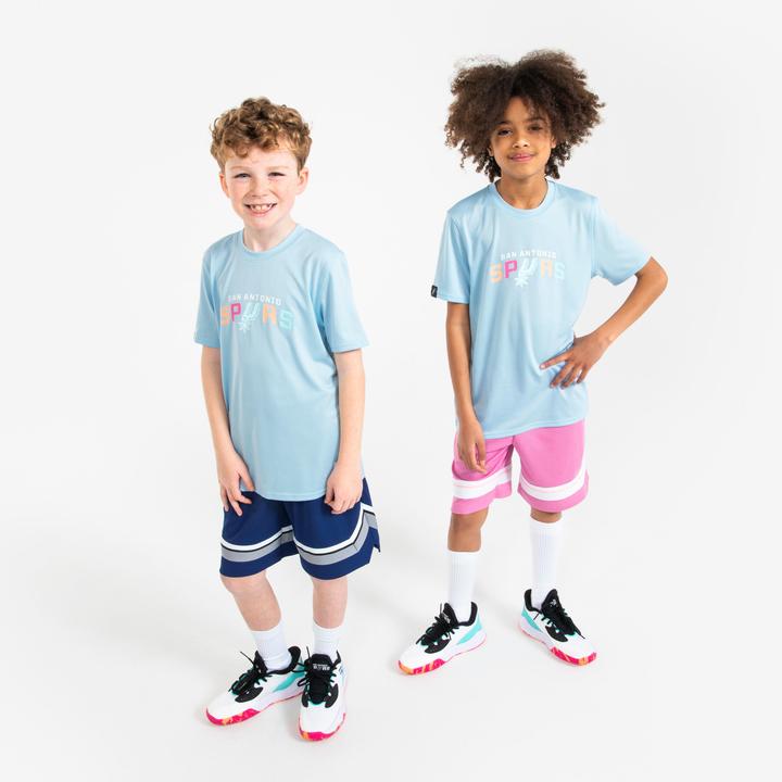Image du produit Tarmak T-shirt de basketball nba spurs enfant - ts 900 jr bleu