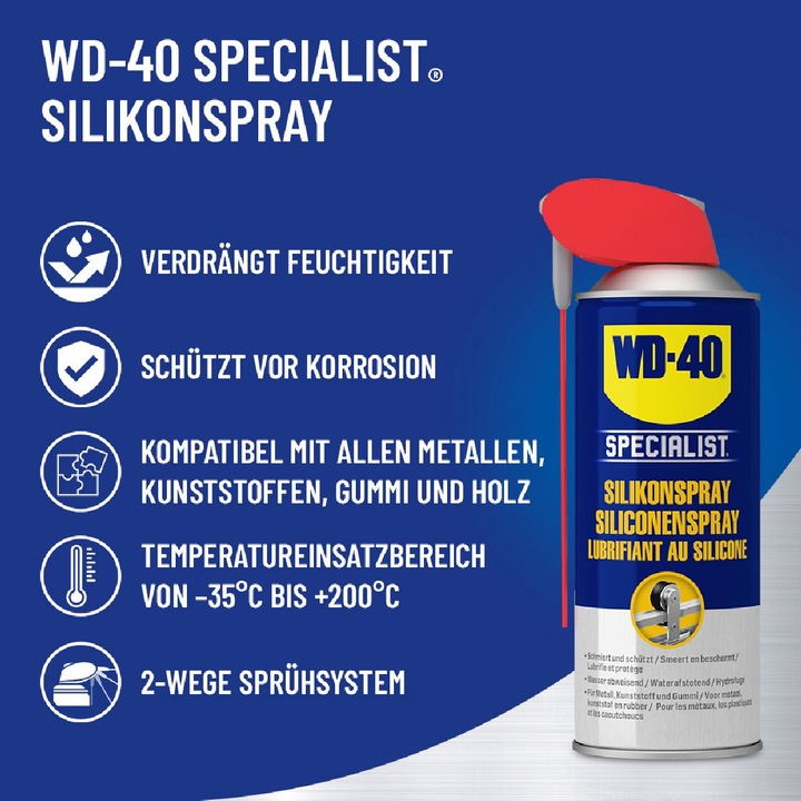 Immagine prodotto WD-40 Spray al silicone (300 ml)