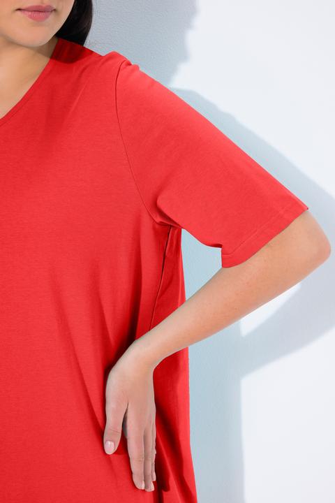 Actual product image Ulla Popken Essential V-Neck Stretch Tee (54)