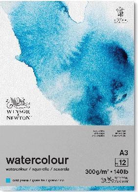 Winsor & Newton Watercolour pad cold side glued 300g A3 12pages (300 g/m², 12x)