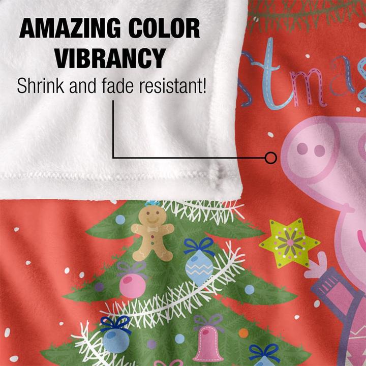 Immagine prodotto Peppa Pig Christmas Fun Coperta (152 x 127 cm)