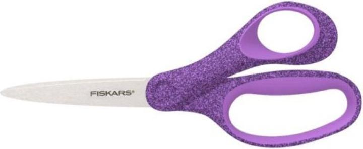 Fiskars 1067860 Schoolschaar, paars-glitter (18 cm)