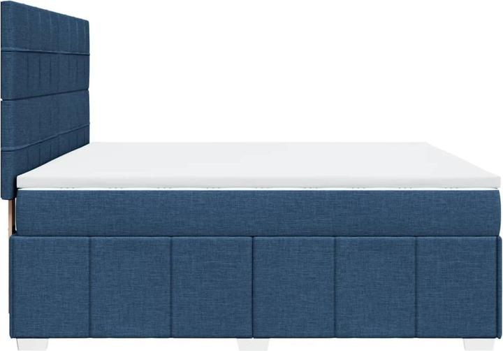 Actual product image vidaXL Boxspringbett mit Matratze Bett Doppelbett Polsterbett Blau 180x200cm (180 x 200 cm)