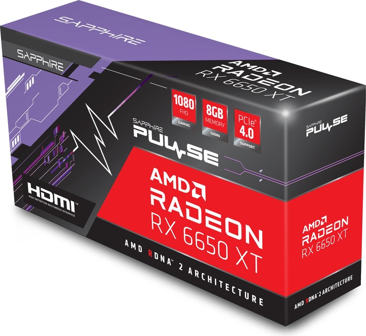 Image du produit Sapphire Radeon RX 6650 XT Gaming OC Pulse (8 Go)
