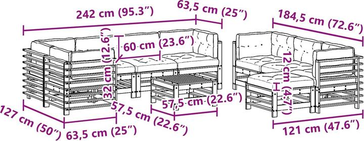 Produktbild vidaXL Garten-Lounge-Set