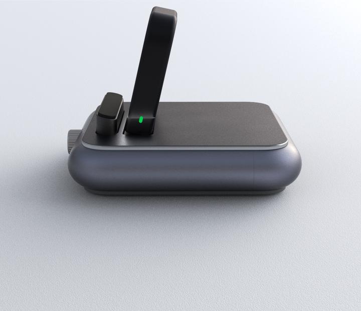 Actual product image Joyroom JR-WQW02 wireless charger for Samsung Galaxy Watch smartwatches - black