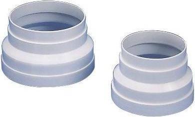 AirTec Reducer/adapter from 125 to 100mm, white