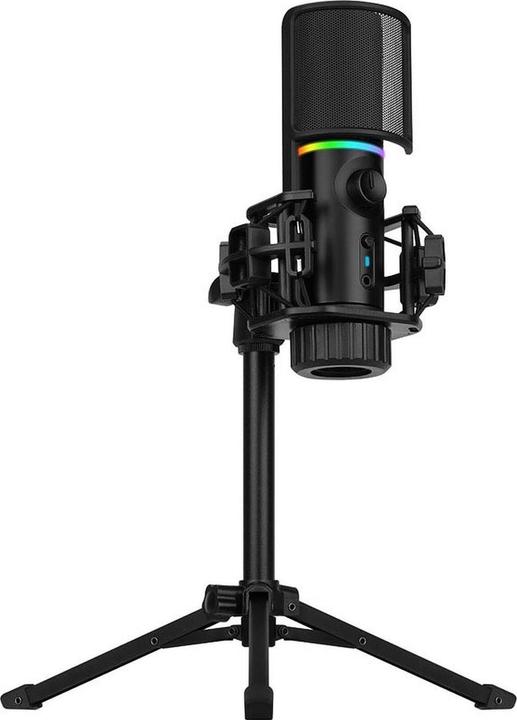 Produktbild Streamplify MIC RGB Mikrofon, USB-A, schwarz - inkl. Dreifuss