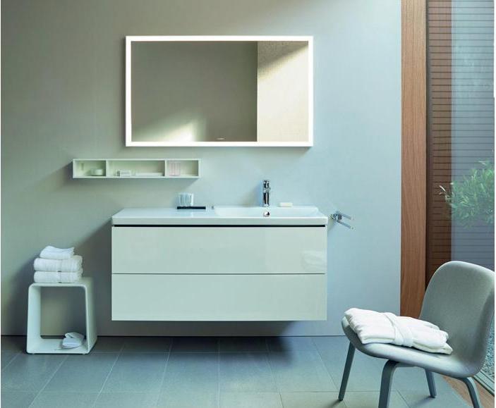 Produktbild Duravit Regalelement L-CUBE 800x140x120mm weiss hochglanz