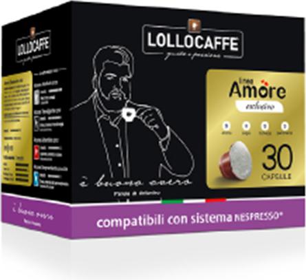 Actual product image Lollo Caffè Coffee capsules Oro Nespresso* Compatible (30 capsules) (30 x Port.)