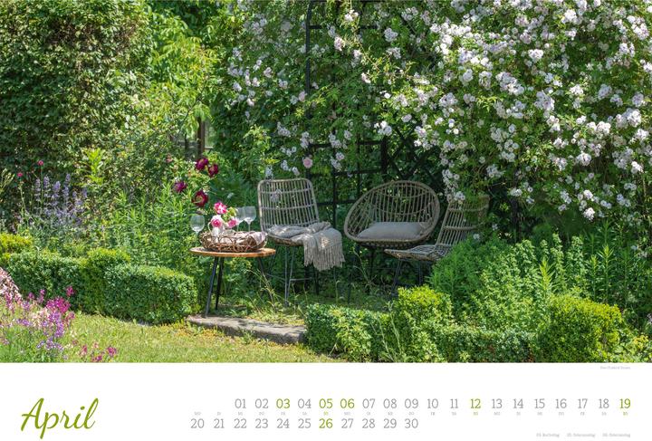 Image du produit Zauberhafte Landgärten Kalender 2026 (45 x 33 cm, Allemand)