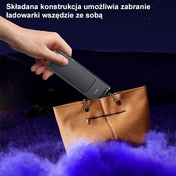 Actual product image Usams Ład. indukcyjna z lampą 3w1 15W czarny/black CD181WXC01 (US-CD181) (15 W)