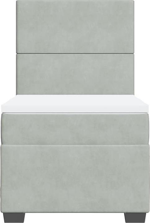 Produktbild vidaXL Bo x springbett mit Matratze 120 x 190 cm Samt (120 x 190 cm)