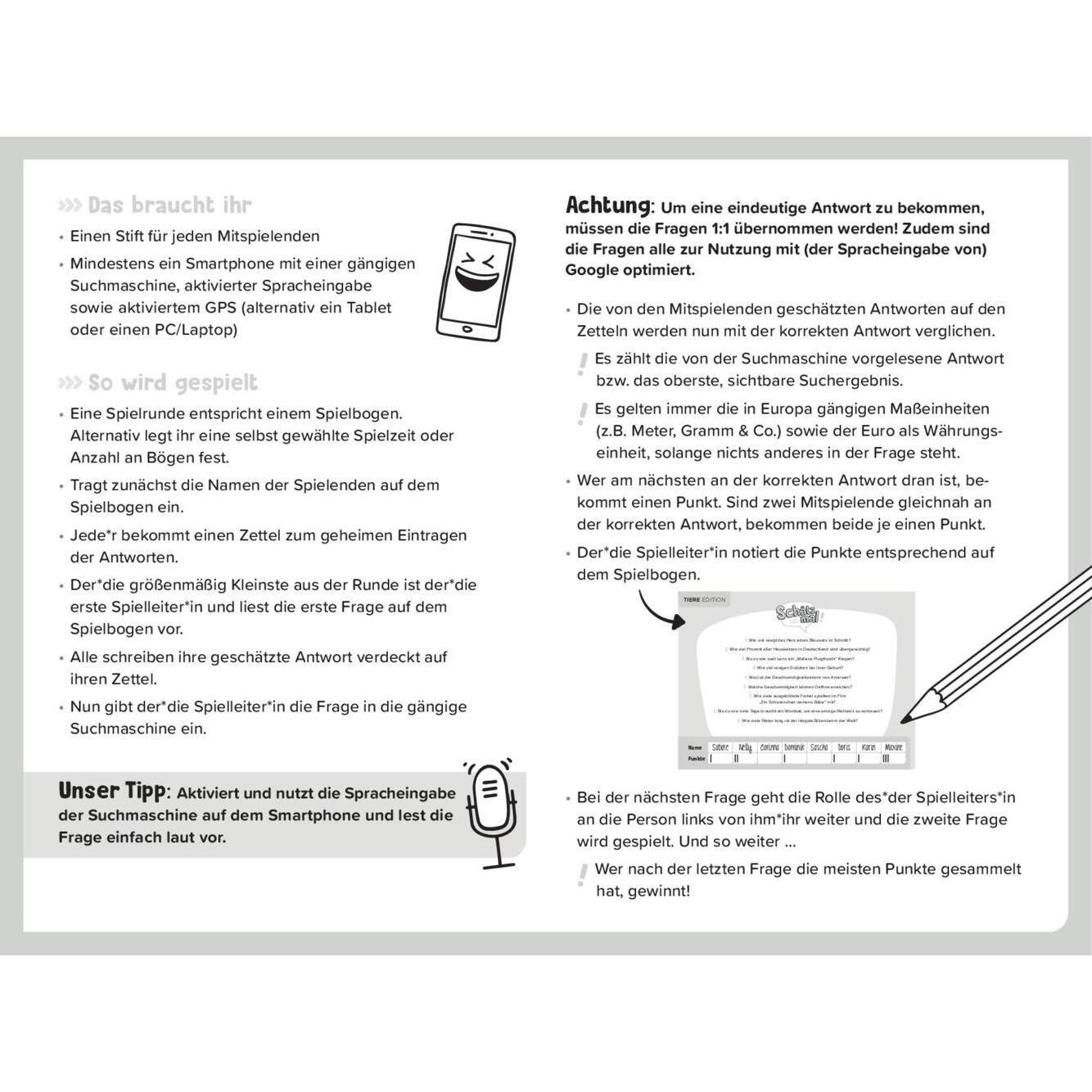 Thumbnail - SMV, Rätselspiele, Schätz mal! Tiere Edition (Deutsch)