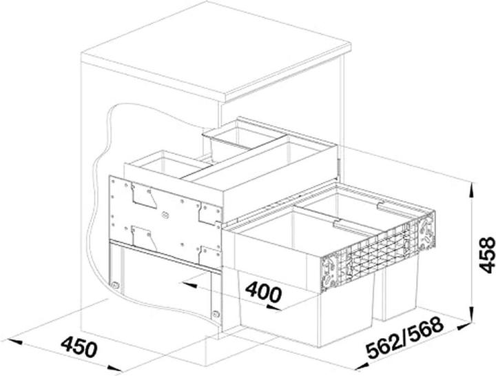 Image du produit Blanco Select II 60/2 Orga (49 l)