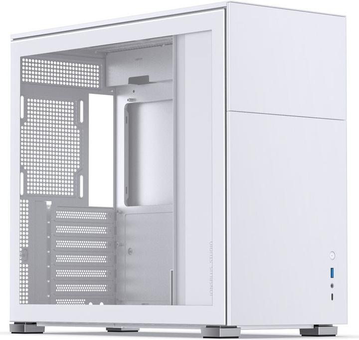 Actual product image Jonsbo D41 ATX case, tempered glass - white (ATX, mATX, Mini-ITX, DTX)
