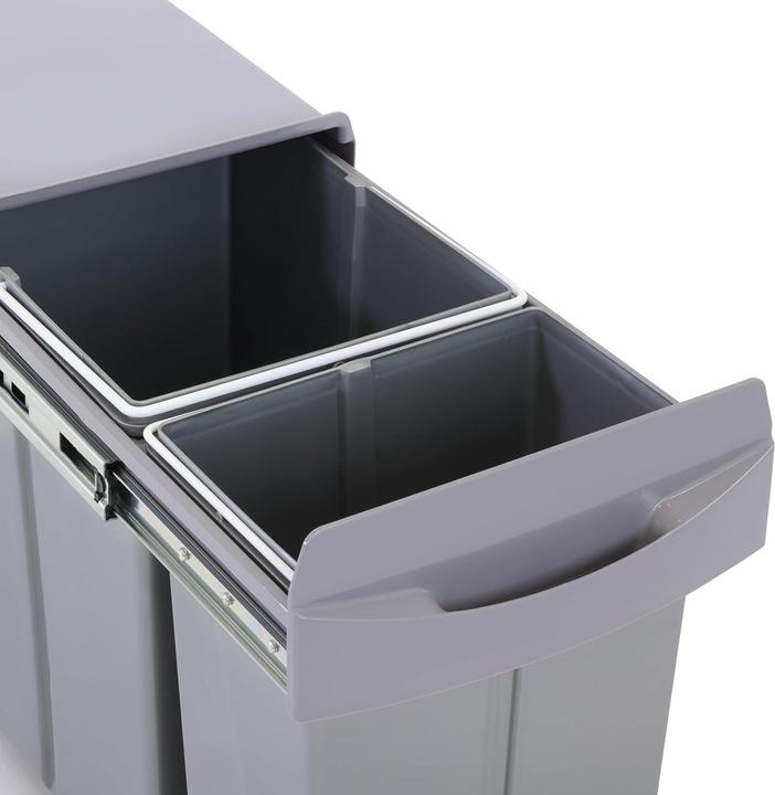 Actual product image Svita Einbaumülleimer EMCombo30 (2 Fächer, 10L + 20L) ausziehbar (30 l)