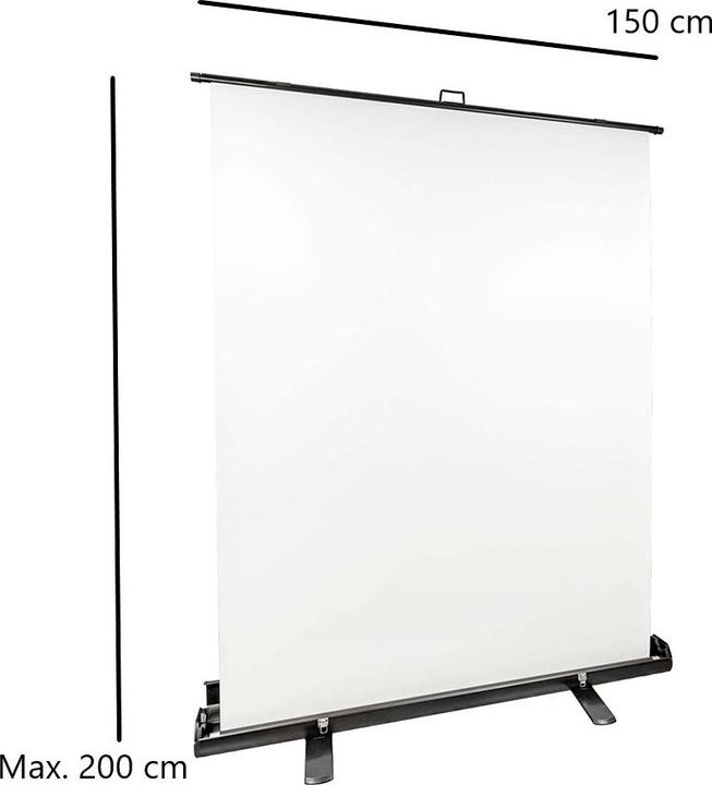 Actual product image Studioking Roll-Up Background Screen FB-150200FW 150x200 cm White (150 cm, 200 cm)