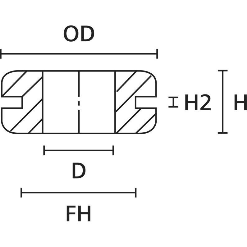 Thumbnail - HellermannTyton, Kabelbinder, Durchführungstülle HV 1305 (100 mm, 1 Stk.)