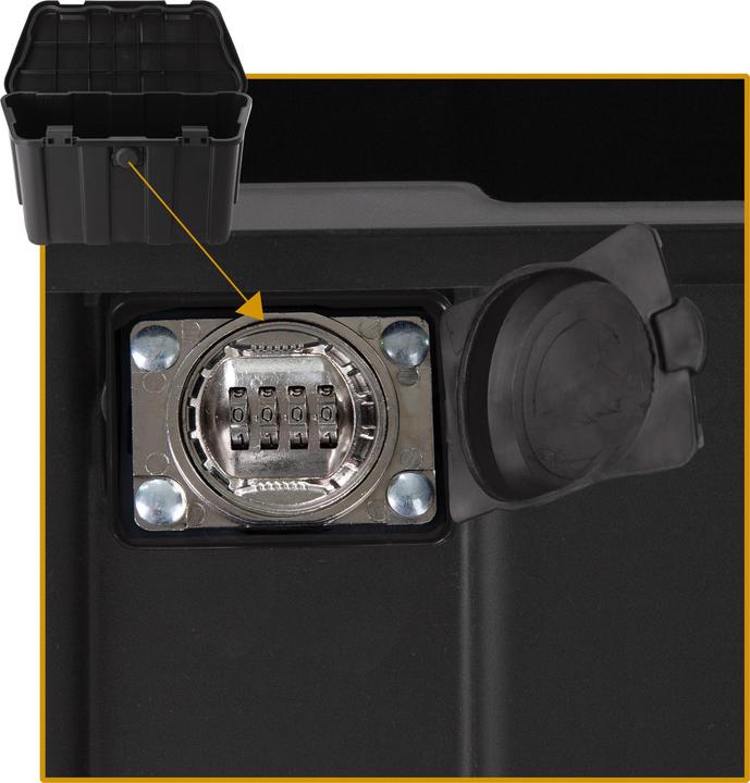 Produktbild Dema Anhänger Anhängerdeichsel universal Deichselbox DSB45 schwarz max. für 150 kg