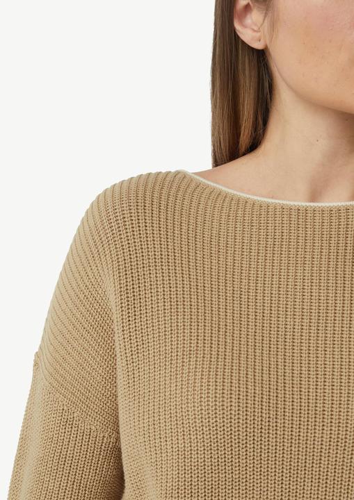Produktbild Comma Strickpullover Strickpullover aus Baumwolle mit überschnittenen Schultern (38)